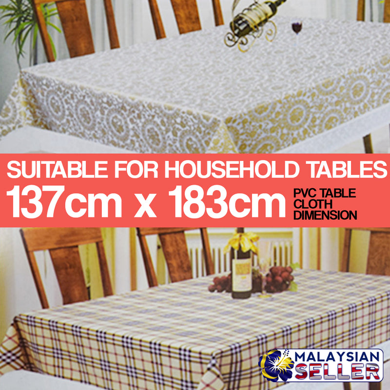 idrop PVC Table Cloth [ 137cm x 183cm ]