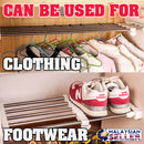 idrop Extendable Telescopic Hanging Shelf Rack Storage Rail Mount