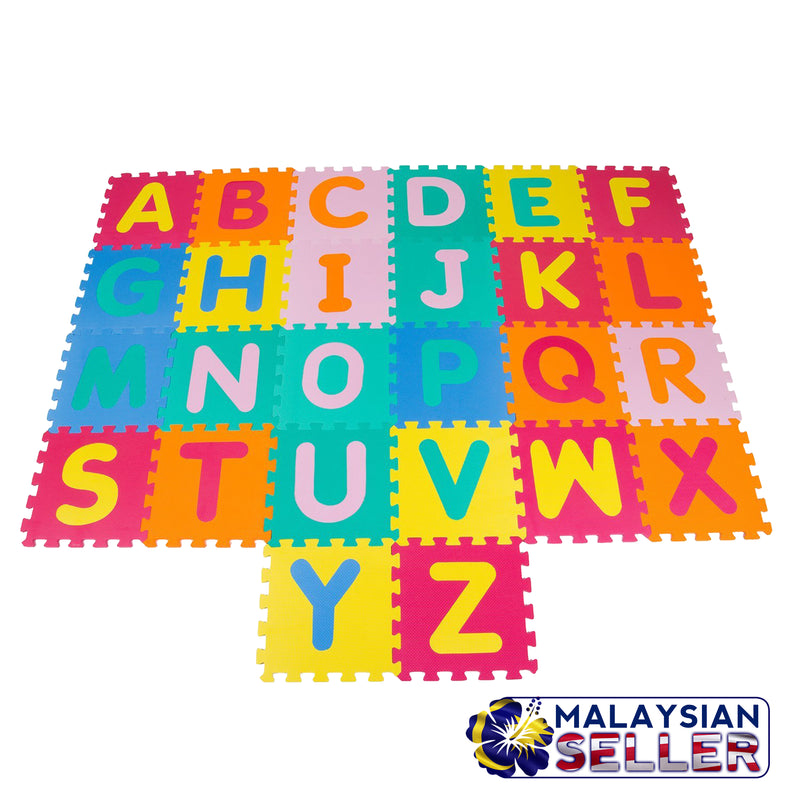 idrop Alphabet Puzzle Color Mat with Random Colorful Colors For Children Education