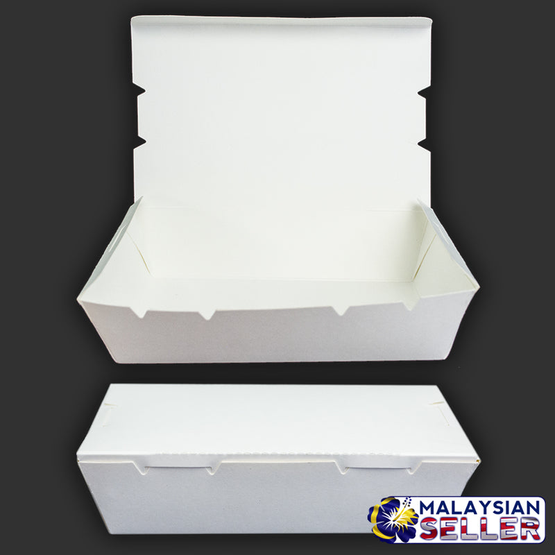 idrop [ 20pcs ] Plain White Lunch Box Use Paper [ LARGE / MEDIUM ][ 245gsm + ISPE ]