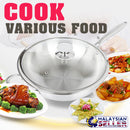 idrop [ 34CM ] Hu Li Cooking Wok Frypan + Lid Cover