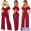 idrop Women's Falbala Summer Jumpsuit