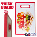 idrop [ 6pcs ] Stainless Steel Kitchen Knife Set + Chopping Board