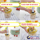 idrop 3pcs Vacuum Seal Food Storage Jar with Vacuum Pump [ 950ml / 650ml /400ml ]