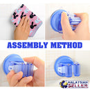 idrop 1405) Wall Suction Mount Clip Roll Mop  Holder