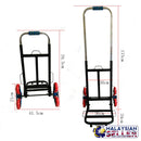 idrop HEAVY DUTY 6 Wheel Foldable Extendable Transport Delivery Trolley Cart Backup Wheels