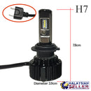 idrop  TURBO LED T6 [ H7 ) ]- Car Headlight Hi Lo Beam 30W EMC 8-48V 6000K