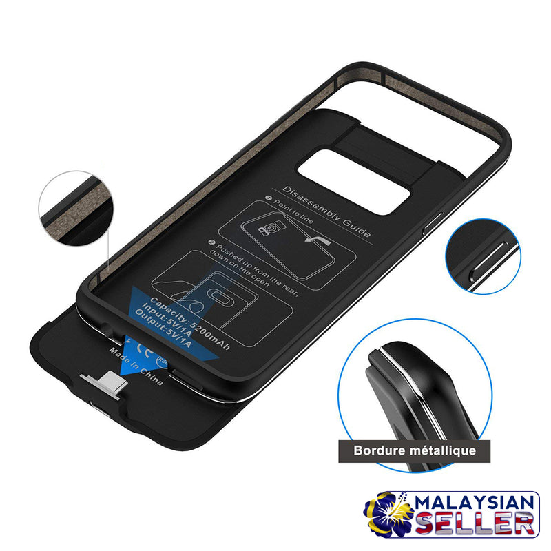 idrop POWER BATTERY 5200 / 4200 mAh Smartphone Case Cover Casing Compatible for S8 & S8 Plus