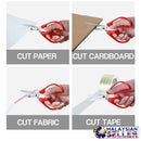 idrop 17cm General Purpose Household Red Scissors [ 5pcs / 10pcs ]
