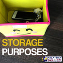 idrop Expression Compact Foldable Storage Box with Flip Cover