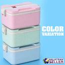 idrop 1.5L RECTANGLE LUNCH BOX - 2 Compartment Food Container