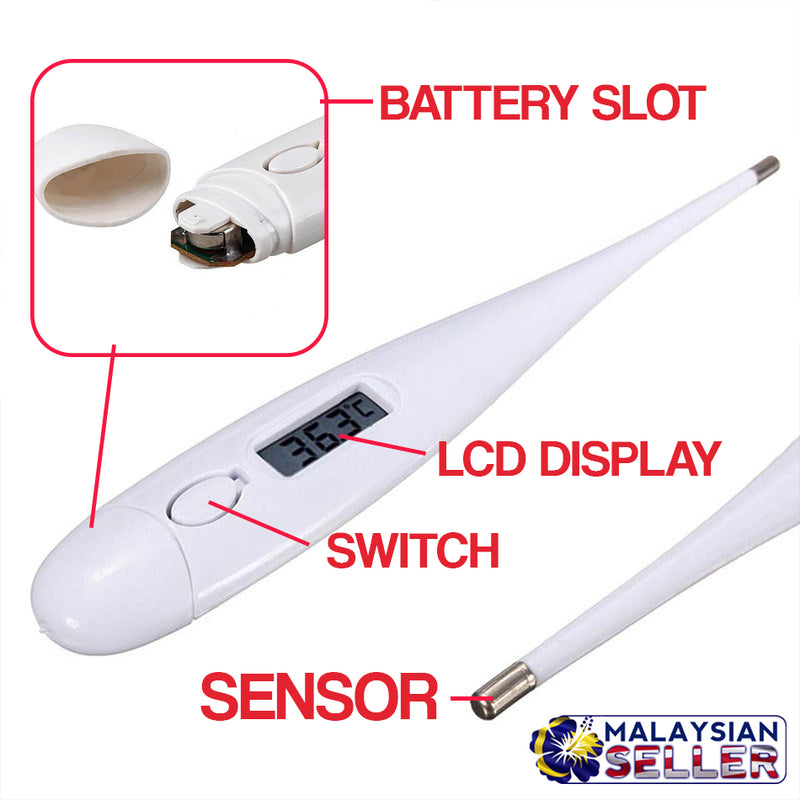 idrop Digital Thermometer with LCD Display for Adults and Kids [ KT-DT4B ]