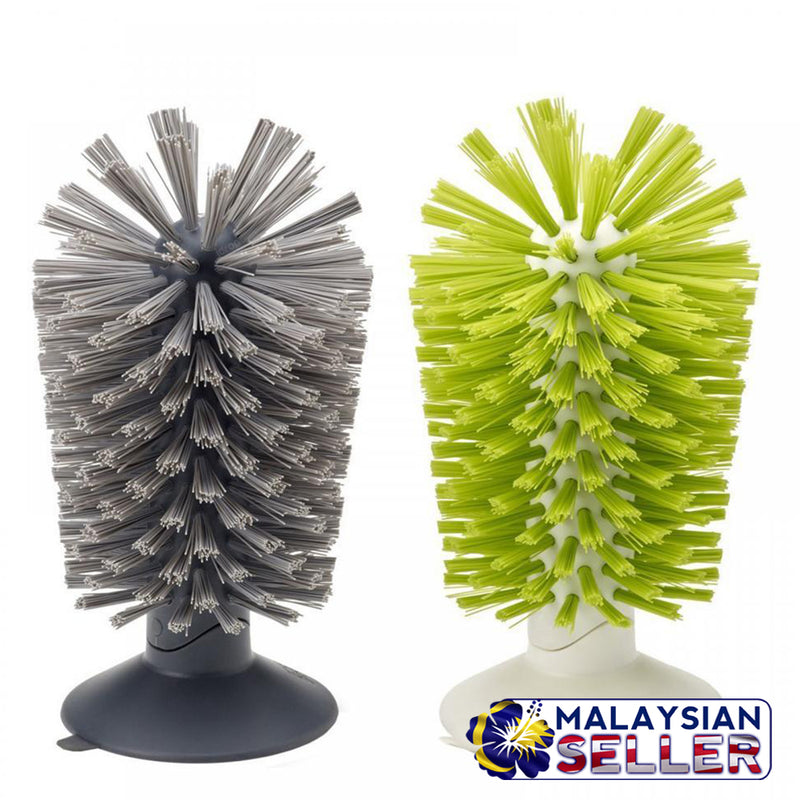 idrop Glass & Cup Washing and Cleaning Brush with Suction Base