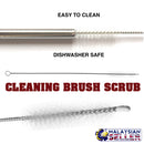 idrop 3pcs Stainless Steel Drinking Straw Set [ 6mm ]