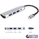 idrop USB C to USB 3.0 x4 Port + PD Reader