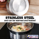 idrop 12cm Stainless Steel Kitchen Tight Seal Food Storage Container