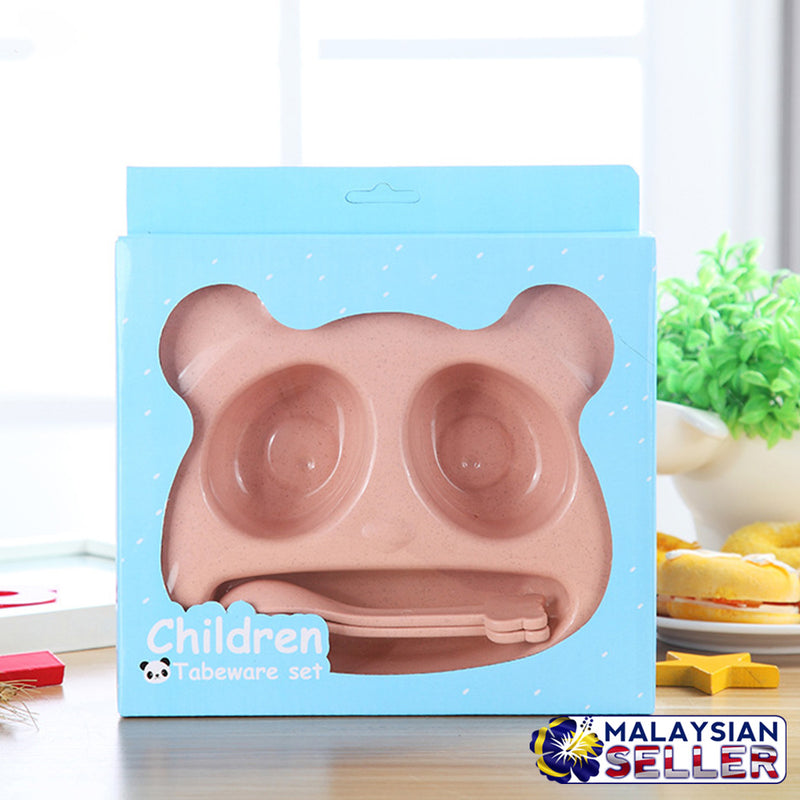 idrop TEDDY TABLEWARE - Kids Eating Plate Set