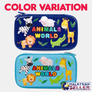 idrop ANIMALS WORLD 3D Emboss Kids Pencil Case