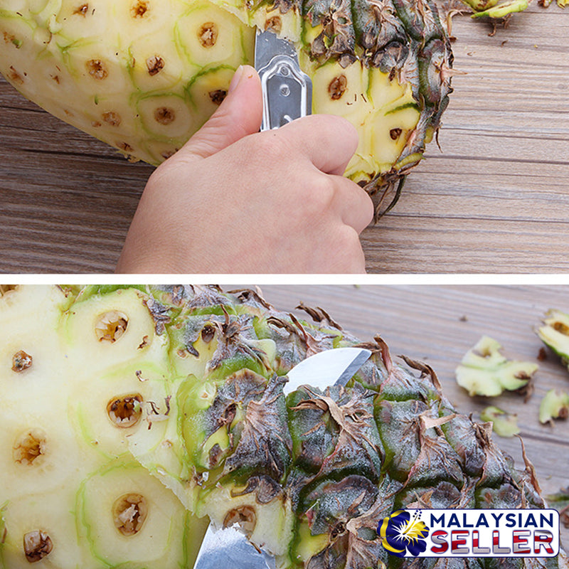 idrop Pineapple & Fruit Eye Peeler Remover Tweezer with Flip Knife