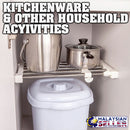 idrop Extendable Telescopic Hanging Shelf Rack Storage Rail Mount