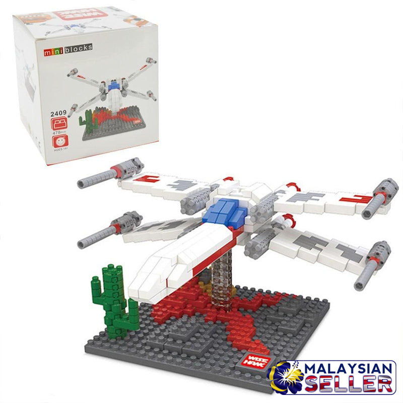 idrop [ X-Wing Star Fighter ] ( 510 Pcs ) Model Toy Mini Building Blocks