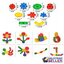 idrop Kids Children Toys - Flower Wheel Interlocking Colorful Toy Piece