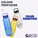 idrop 1500ml FG Sports Water Drinking Bottle with Flexible Straw