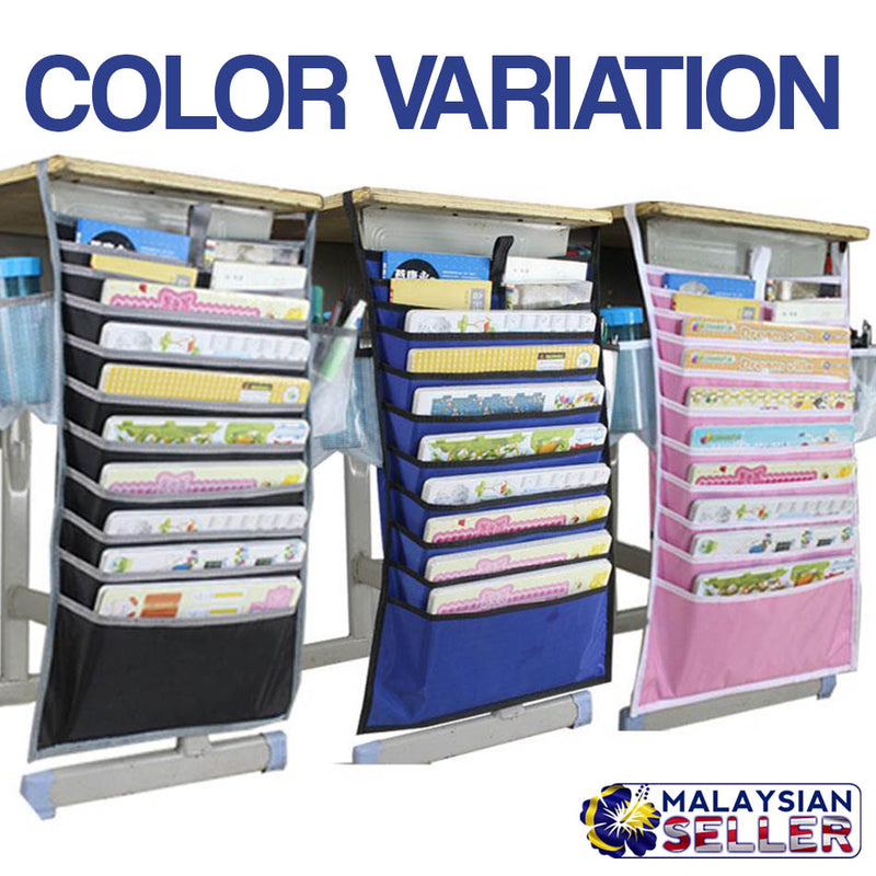 idrop Table Desk Book Hanging Organizer Storage Bag