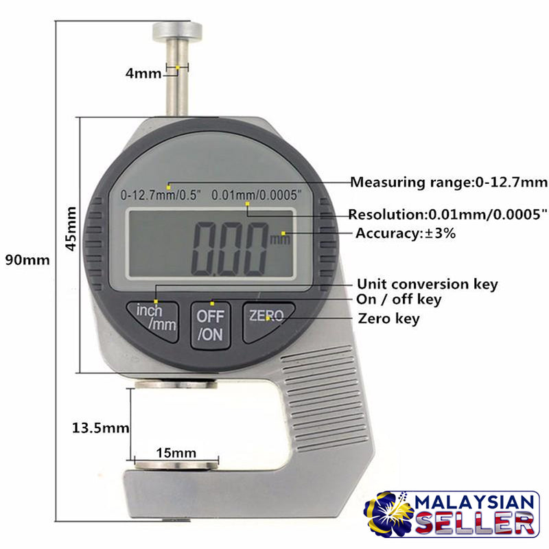 idrop Mini Digital Thickness Gauge Measuring Device