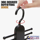 idrop NECKTIE & BELT HANGER - Space Saving Hanging Organizer