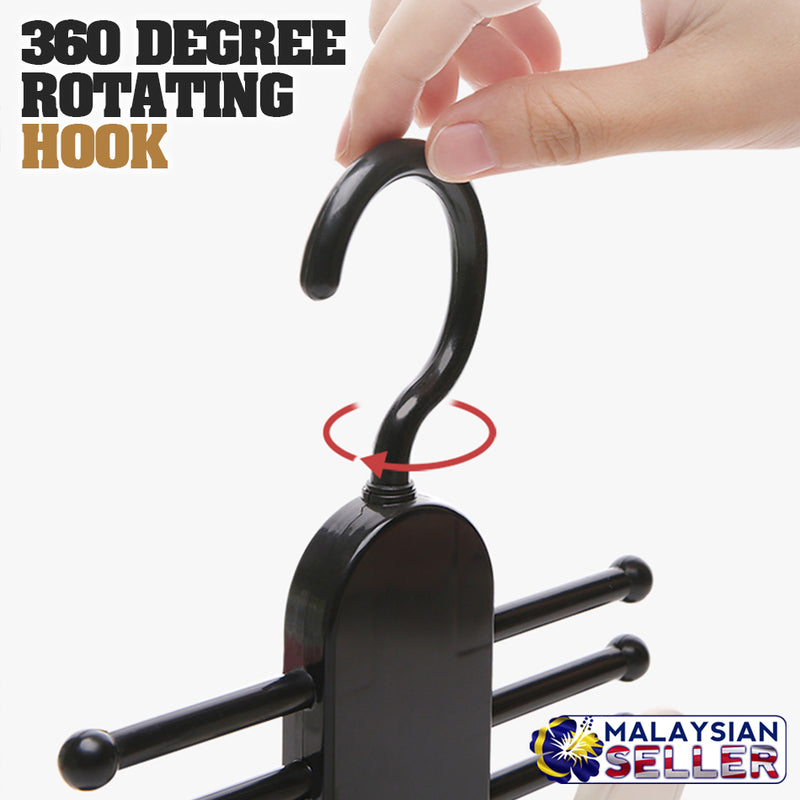 idrop NECKTIE & BELT HANGER - Space Saving Hanging Organizer