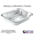 idrop ALUMINIUM FOIL [ RECTANGLE ] - 5pcs Flat Edge Food Tray