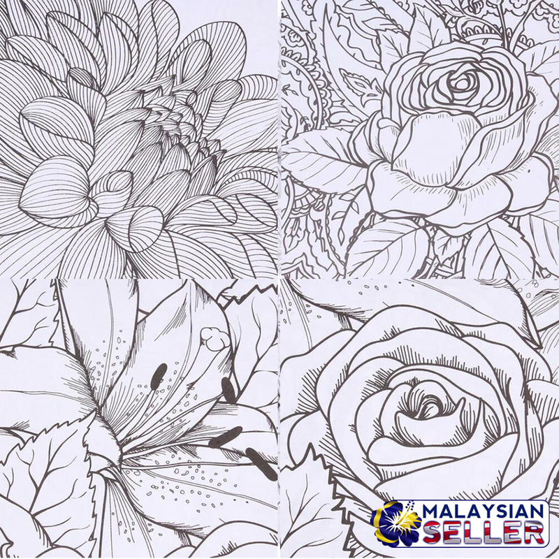 idrop FLOWER MONOGATARI Coloring Book