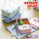 idrop Rectangular Lunch Box with Spoon & Chopsticks