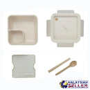 idrop 1100ml Square Bento Lunchbox with Eating Utensils