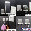 idrop Wall Socket Hanger for Home Kitchen and Bathroom [ 2-Hook Pattern ]