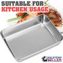 idrop SERVING TRAY - Rectangular Food / Utility Tray Pan [ 26x20x5cm ]