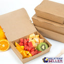 idrop [ 20pcs ] Plain Brown Lunch Box Use Paper [ LARGE / MEDIUM ][ 253gsm + ISPE ]