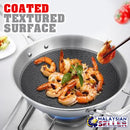 idrop [ 34CM ] Hu Li Cooking Wok Frypan with Textured Inner Surface