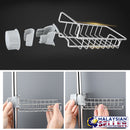 idrop Kitchen Bathroom Accessory and Utility Storage Rack Basket