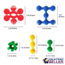 idrop Kids Children Toys - Sunflower Star Interlocking Building Colorful Toy Piece