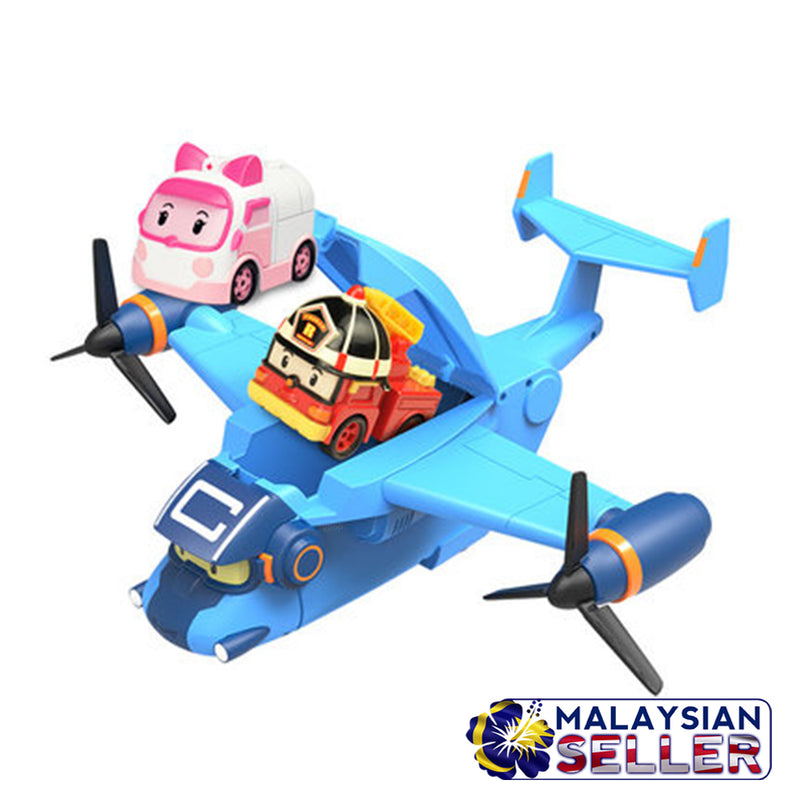 idrop Robo Car Toy Helicopter Plane - Children Play Toy [ RANDOM COLOR ]