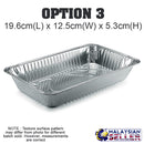 idrop ALUMINIUM FOIL [ TRAY ] - 10pcs Rectangle Food Storage [ 3 SIZE ]