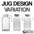 idrop 1.8L Drinking Glass Serving Jug Cold & Hot Water Beverage Drink Juice Tea