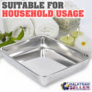 idrop SERVING TRAY - Rectangular Food / Utility Tray Pan [ 26x20x5cm ]