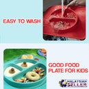 idrop MAT PLATE - Children Flexible Non Slip Eating Plate