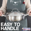 idrop 32CM Stainless Steel Kitchen Soup Cooking Pot