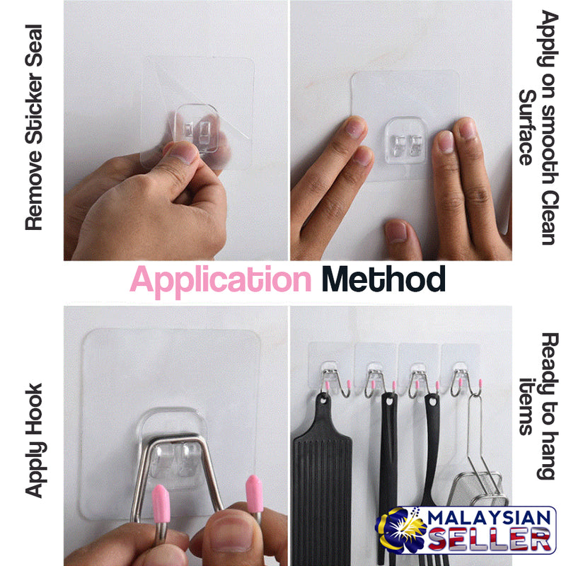idrop Wall Mounted Household 2 Hook Hanger [ 20pcs ]
