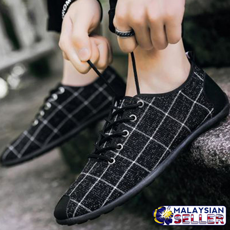 idrop Men's Casual Canvas Sneakers