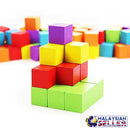 idrop Colorful Wooden Cube Toy [ 100pcs ]